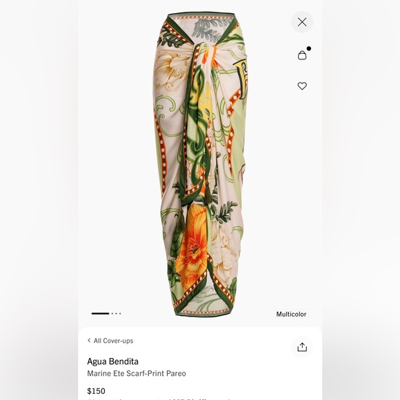 Agua Bendita Other - Agua Bendita Multicolor Scarf-Print Pareo